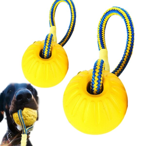Lemmikki pallo lelu köydellä interaktiivinen koira lelut