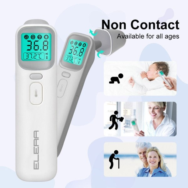 Termometer Infraröd Digital LCD Kroppen Mätning Panna Öra Icke-kontakt