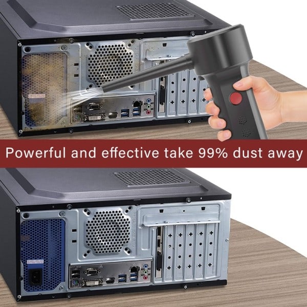Komprimeret luftdåse til computere ,Electric Air Blower Computer Cleaner,Cordless Air Støv Cleaner