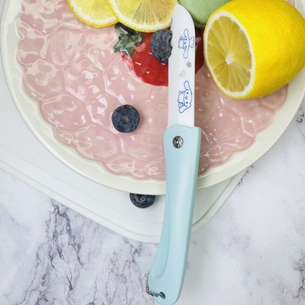 Hello Kitty Cinnamoroll Portable Mini Reise Husholdning Peeler Mat Kniv
