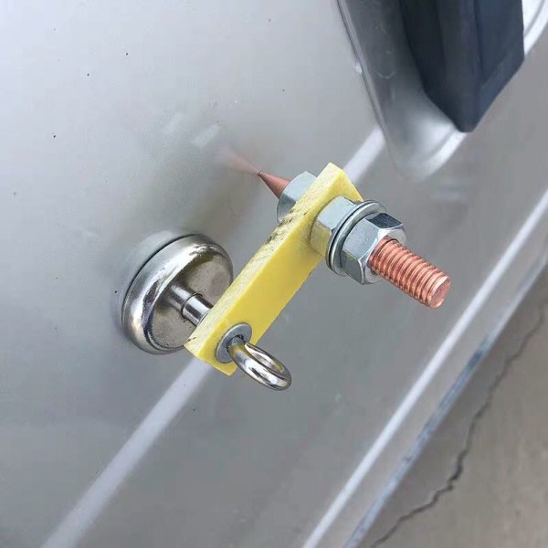 Bil bule reparation reservedele studs svejsning maskine jord med magnetisk stik auto karosseri bule fjernelse værktøj