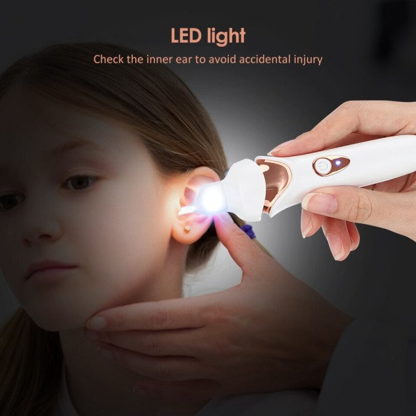 Trådløs Elektrisk Ear Pick Safe Vibration Smertefri Ear Cleaner Fjerner Spiral Ear Cleaning Device Dig Voks