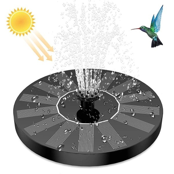 2,5W aurinko suihkulähde pumppu, 6 suuttimella ja 4ft vesi putki,Solar voimalla pumppu lintu kylpyyn,Pond,Garden