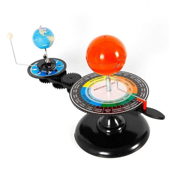 Solar System Model Roterende Solar System Jorden Og Månen Omkring Solen Børn Legetøj