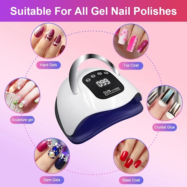 Professionell UV Nail Torktumlare Lätt för Gel Naglar