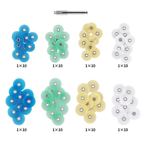 40 stk  dental polering skiver brutto reduksjon konturering dor striper sett