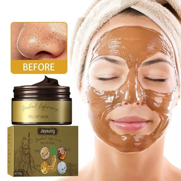 Peel-off Mask 80g Rengörande Föryngrande Mask Hud Rengöring Ta bort Pormaskar Porer Shrinking Fuktgivande Hud