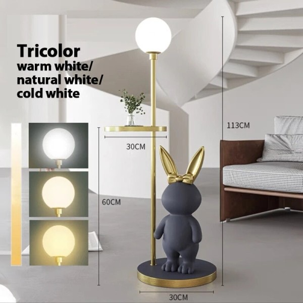 Nordic Modern Rabbit pöytä LED lattia lamppu asumiseen lapsille Lapset‘s huone