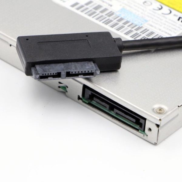 35 cm USB sovitin PC 6P+7P CD DVD ROM SATA USB 2.0 muunnin Slimline Sata 13 pin sovitin asema kaapeli