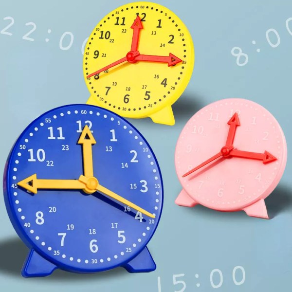 Barn Montessori Klokke Pedagogisk Leker Time Minutt Sekund Kognisjon  Fargerike Klokker Leker 4a73 | Fyndiq