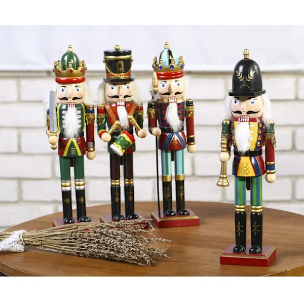 30cm Unik Kreativ Valnöt Soldat Puppet Figurin Dekoration Gåva