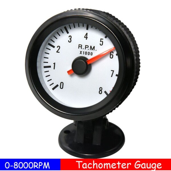 Auto Bil Tacho Gauge Blå LED 12V Display Tachometer