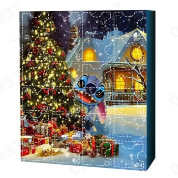 Jul Stitch Advent Kalender For Barn Mikke Minnie Blind Box Juguetes Overraskelse Leker For Barn 2024 Navidad Gaver