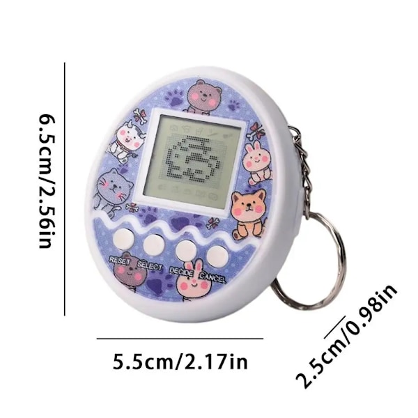 1 styk Transparent Elektronisk Kæledyr Tamagotchi