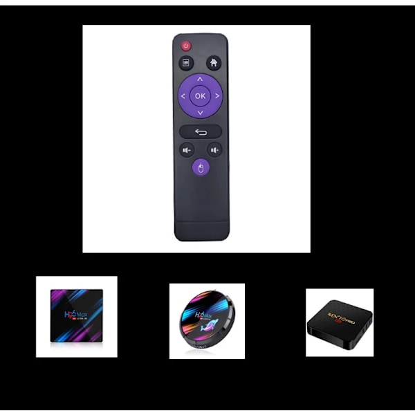 H616 Fjernkontroll Kontroll Smart Tv Box Android 10/ 9.0 4k Media Player Set