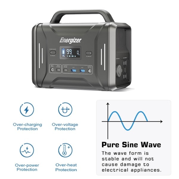 Solenergi Generator 320Wh/300W 100000mAh Energizer Portable Power Power Station