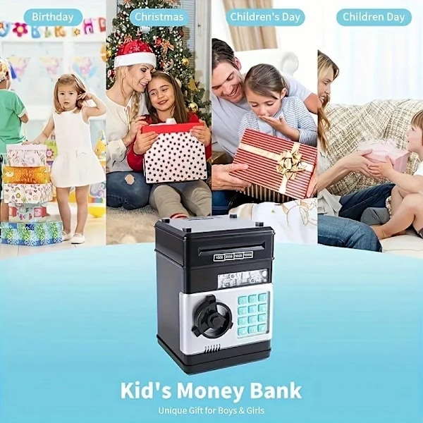 Elektronisk Piggy Bank Lösenord Safe Box Pengar Lådor För Barn Digitala Mynt Kontanter Spara Safe Insättning Atm Machine
