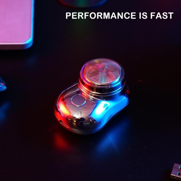 Mini Bærbar Face Trådløse Barbermaskiner Oppladbare USB Elektrisk Barbermaskiner Våt & Tørr Smertefritt Liten Størrelse Maskin Barbering For Menn