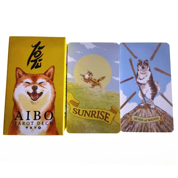 søt hund Aibo Tarot kort Guidebok Kort Spill Tarot Dekk
