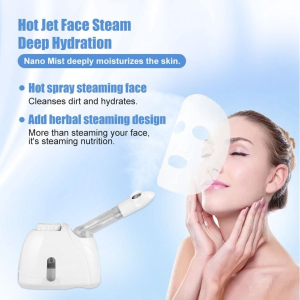 Ansiktsbehandling Steamer Ansikte Vaporizer Sprayer Hud Care Mentle and Deap Cleaning Ansikts Steamer