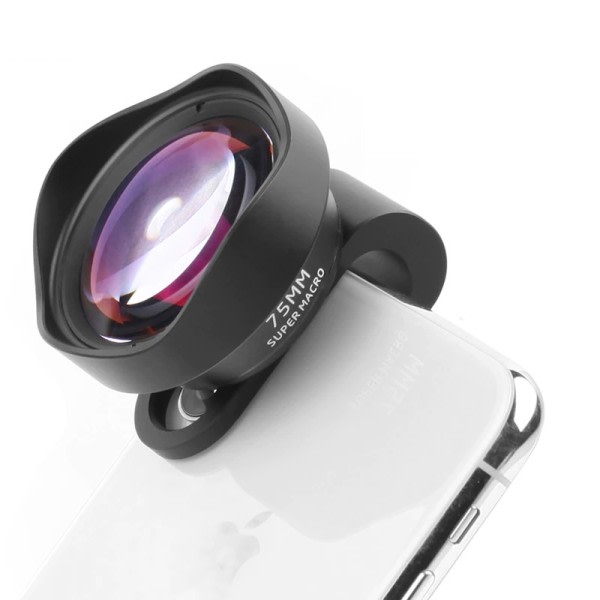 Professionell telefon kamera objektiv 75 mm makro lins HD DSLR effekt clip-on