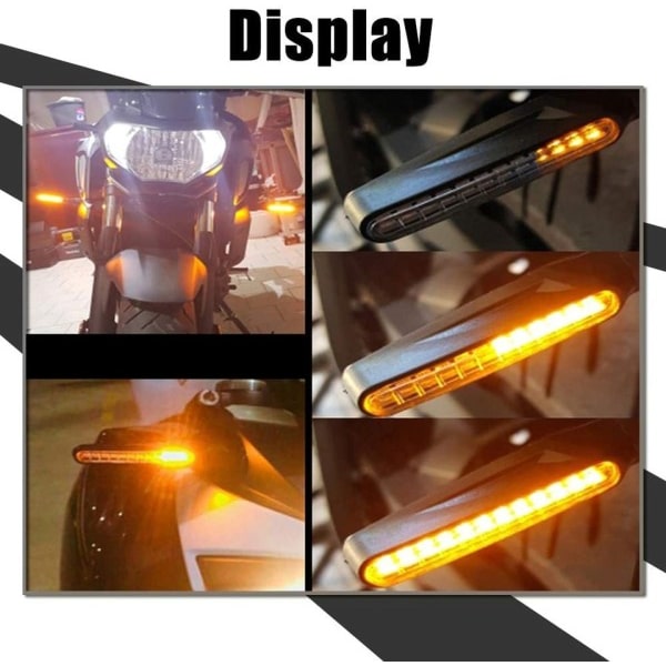 Universaali LED Moottoripyörä Kääntö Signal Light 12v IP68 Vedenpitävä Amber Flasher Merkki Blinkeri Taka Valot