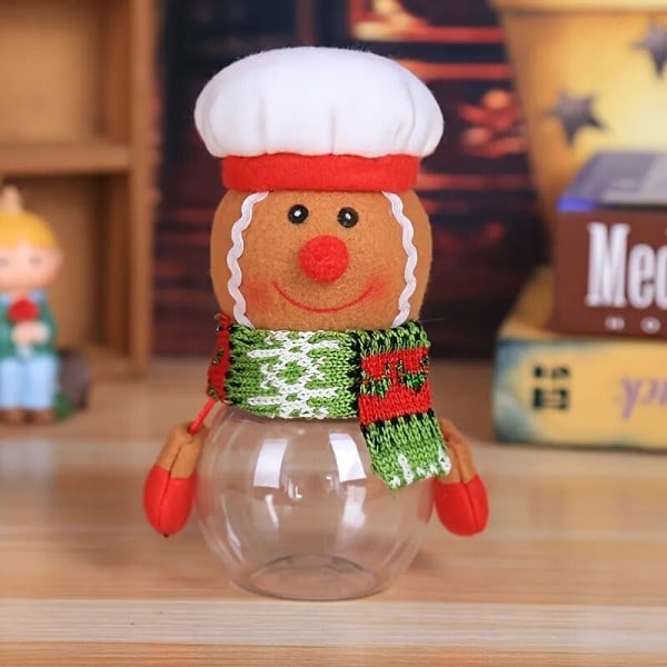 Jul pynt Kreativt Hängande Godis Borkar Barn Gåva Lådor Gammal Snögubbe Förvaring
