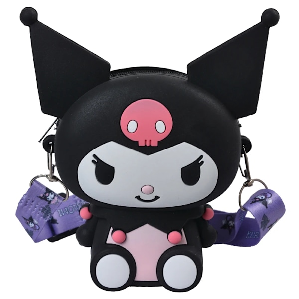 Hello Kitty Lovely Kawaii Mode väska Princess Liten Förvaring Silicon Purse Anime Tecknade Figurer Modell Leksaker