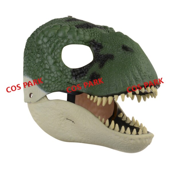 Drake Dinosaurie Mask Öppen Munn Latex Skräck Dinosaurie Huvudbonader Halloween Fest Cosplay Dräkt