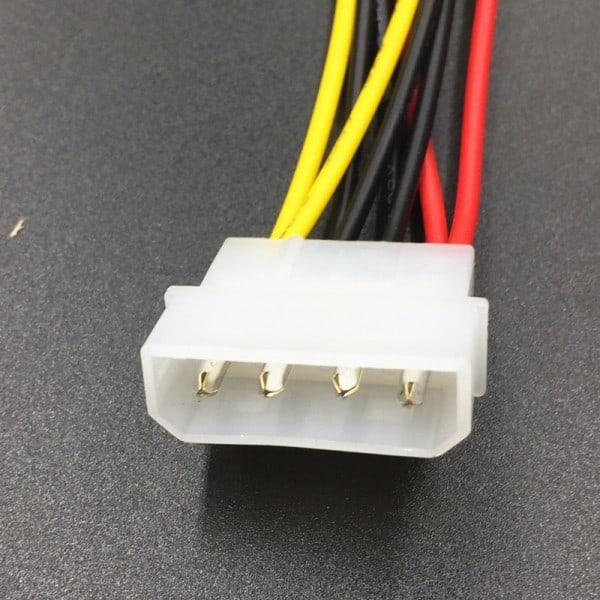 4 nasta Molex IDE 2 sarja ATA Kiinto ohjain virta kaapeli SATA Y jakaja kaksois kiintolevy jatkolaite johto sovitin