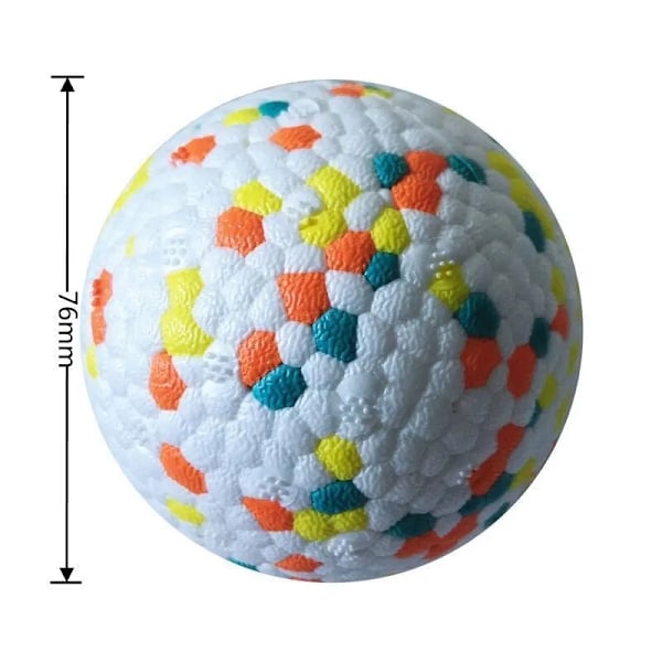 Tænder Kæledyr Legetøj Hund Solid Legetøj Ball Interaktiv Hund Legetøj Lys Popcorn Kugle Hund Ball Lys Tygge Gummi Kugle