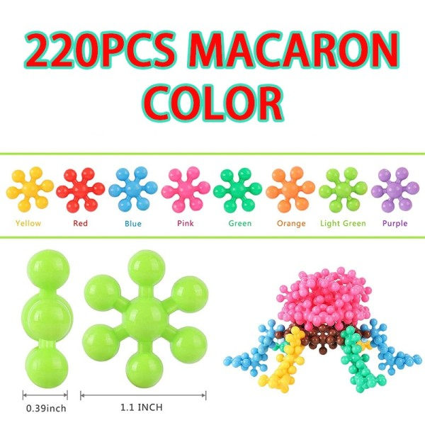 Creative DIY Byggeklosser Leker 3D Plum Blossom Byggeklosser Barn's Morsomme Leker