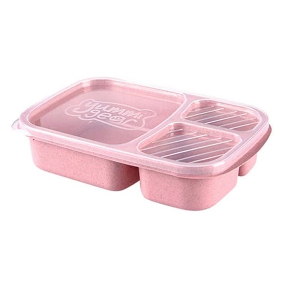 Bärbar Bento Box Lunchbox Läcksäker Mat Behållare Mikrovågsugn Servis