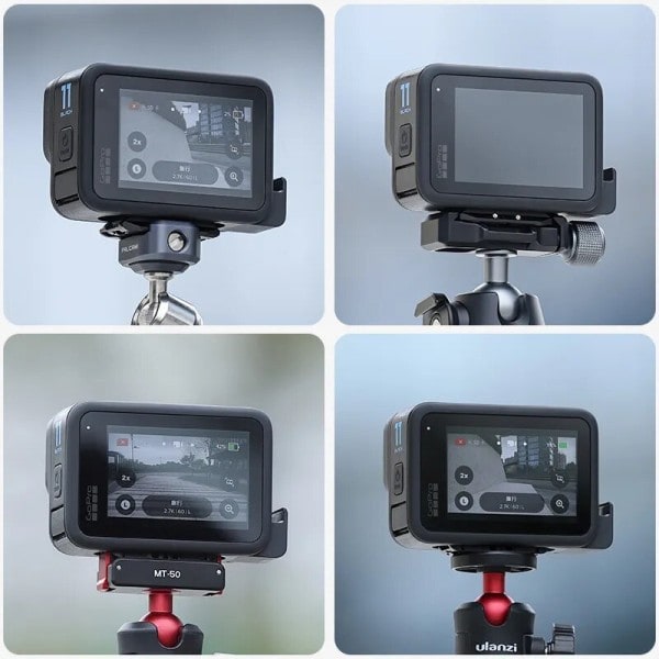 Magnetic Base for GoPro to DJI Action Camera Conversion Standard Screw Support Plate Adapter Mount