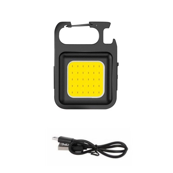 10 kpl mini LED 1800LM taskulamppu avaimenperä monitoimi kannettava COB Camping lamput