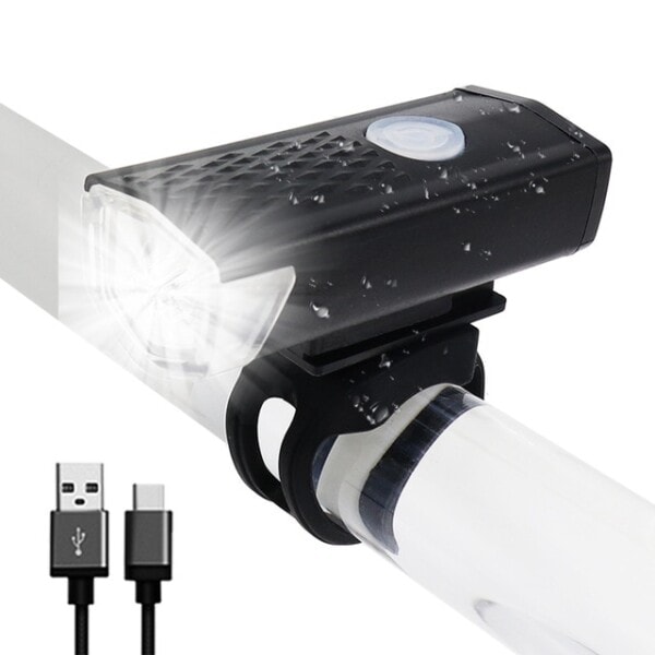 USB Genopladelig Vandtæt Cykel Lampe Lommelygte