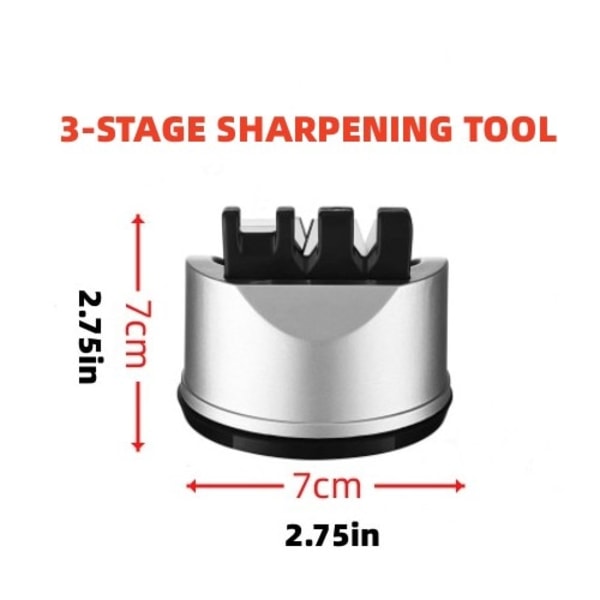 Kniv sliper kokk's kniv saks sliper for rette og sagtekniver, kjøkken kniver tilbehør gadget