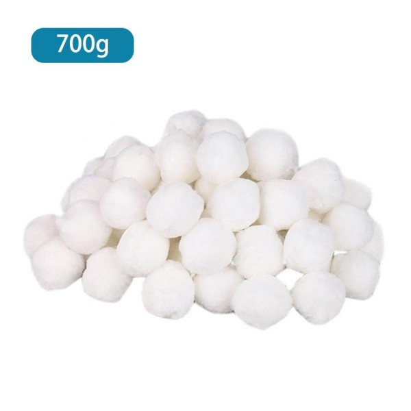700g valkoinen suodatin pallot allas siivous pallot uima allas siivous varusteet suodatin vesi puhdistus kuitu puuvilla pallo