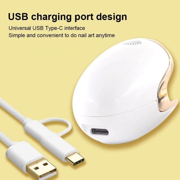 Bærbar UV Is Lampe Til Tørring Gel Polish Bærbar 6W Q6 LED Lampe Negle Tørretumbler