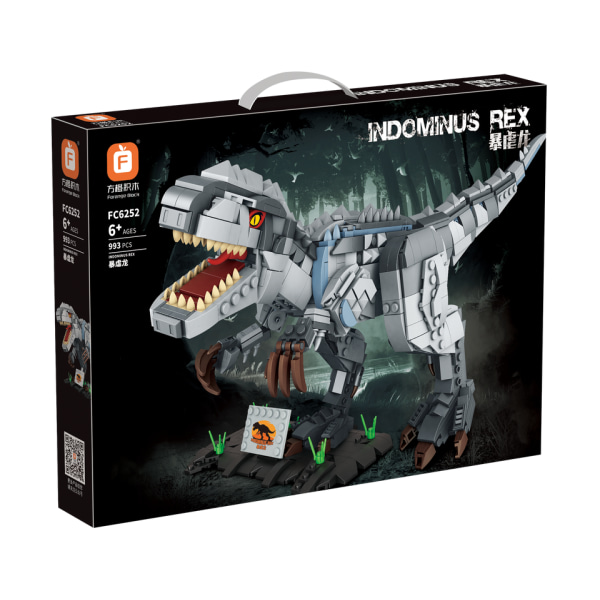 Jurassic World 2 Brutal Raptor Building Blocks Dinosaur Bricks Tyrannosaurus Indominus I-Rex Assemble Toys