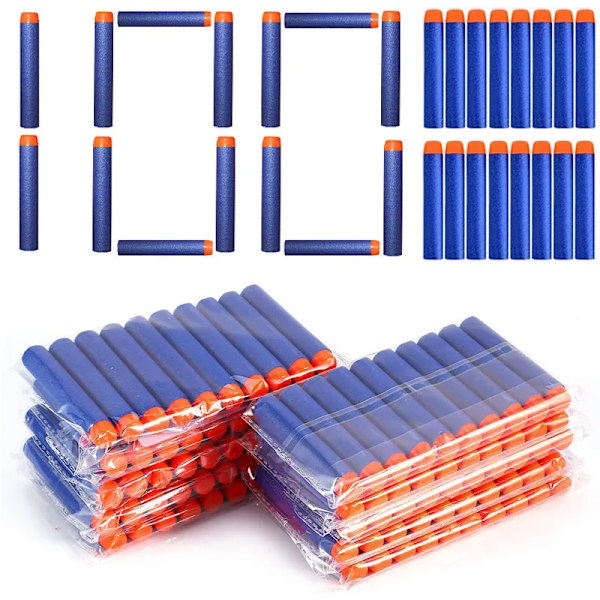 7,2 cm 100 bitar För Nerf Mjuka Kulor Dart Runda Huvud Refill Svamp Dart Barn Barn Leksaks pistol kulor För NERF N-Strike Blasters