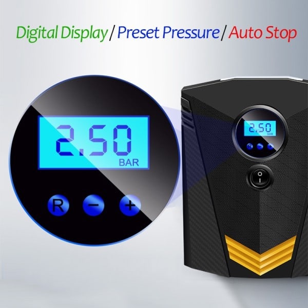Digital Däck Inflator DC 12 Volt Bil Portabel Luft Kompressor Pump 150 PSI Bil Luft Kompressor