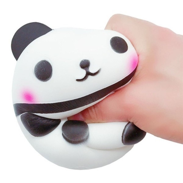 Panda Squishy Långsamt stigande Kreativ Djur Docka Mjuk Kläm Leksaks Bröd Doft Stress Lättnad Kul i