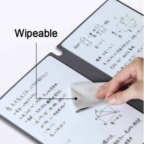 Återanvändbar läder memo gratis whiteboard penna radering tyg veckoplanerare bärbar snygg kontor anteckningsböcker