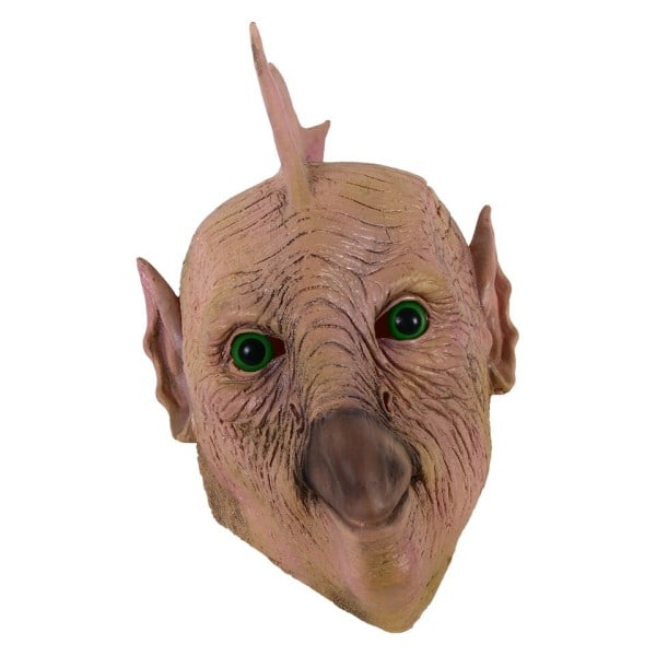 Brun Fisk Man Djur Mask Skrämmande Monster Halloween Cosplay Fancy Klänning Fest Dräkt