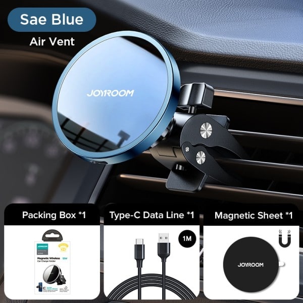 15W Qi magneetti auto puhelimen pidike langaton laturi iPhonelle 14 13 12 sarja nopea ilma tuuletin lataus