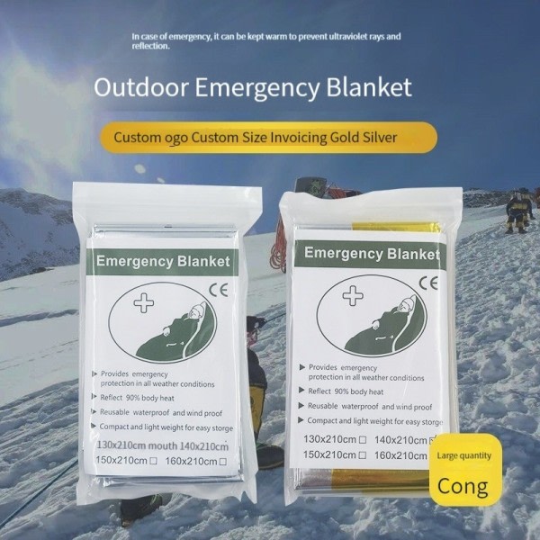 Rescue Emergency Tæppe Udendørs Udendørs Camping Portable Rescue Emergency Isolering Tæppe