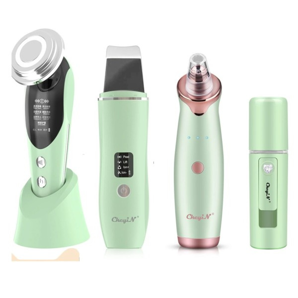 Lys terapi Skønhed Maskin Ansigtsbehandling Massager Ultralyd Skin Scrubber