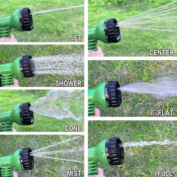 Udvidbar Magic Slange Højtryk Bil Vask 7Vand Spraying Funktioner