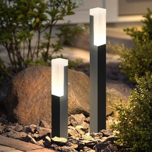 Ulkokäyttöön vedenpitävä IP65 10W LED nurmikon lamppu  alumiini pylväs puutarha polku neliö maisema nurmikon valot